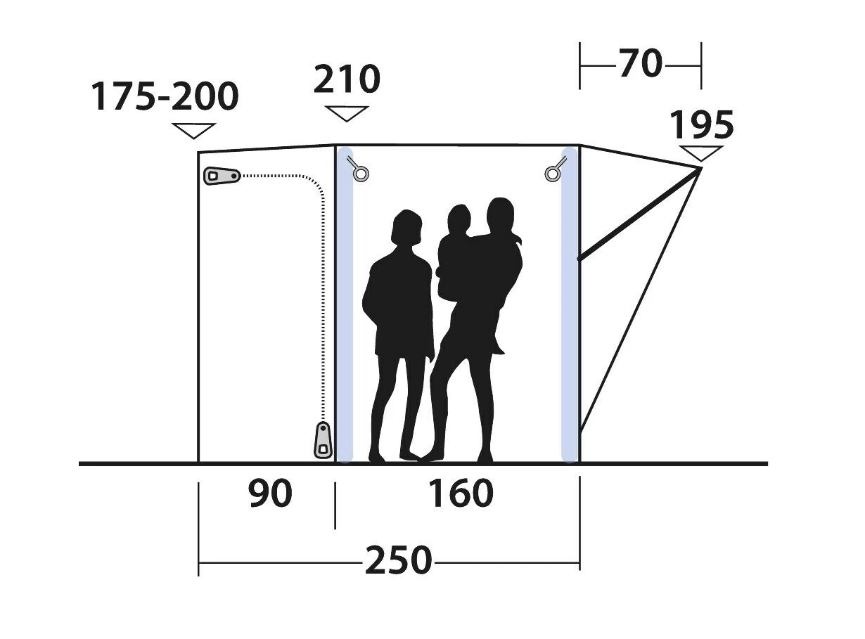 Outwell Newburg 160 Air Drive Away Awning - Image 4