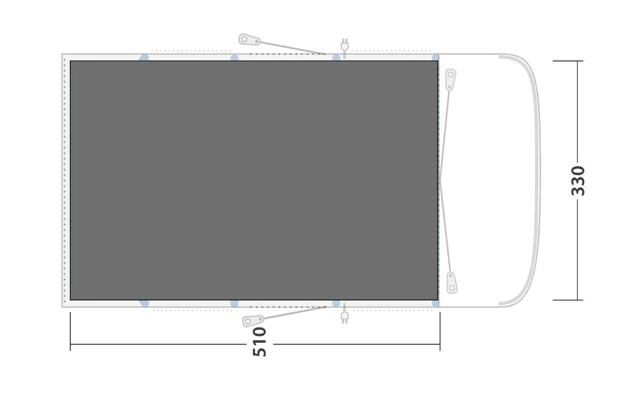 Outwell Springville 5SA Footprint Groundsheet - Image 2