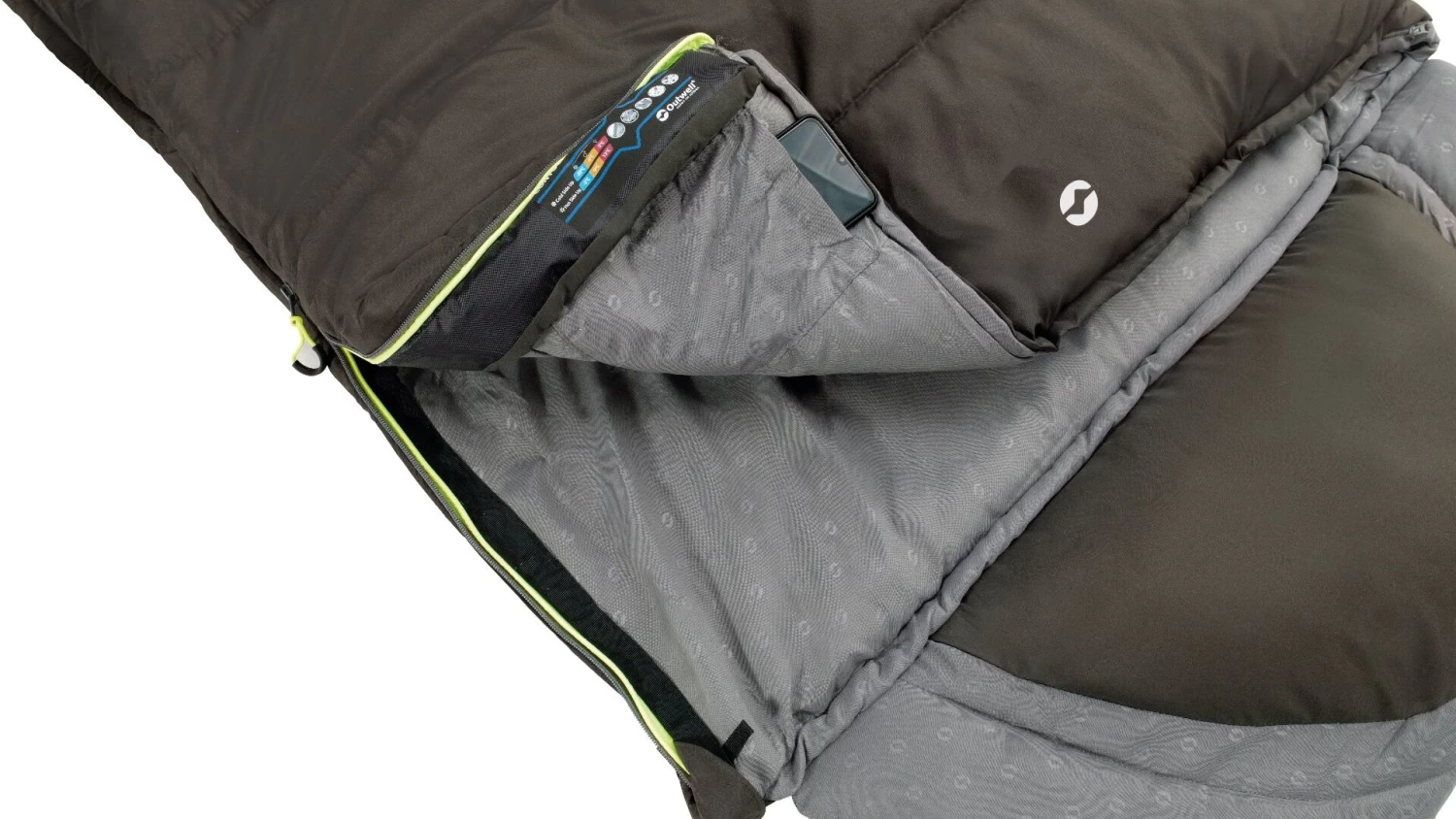 Outwell Contour Supreme Coffee Sleeping Bag - Image 4