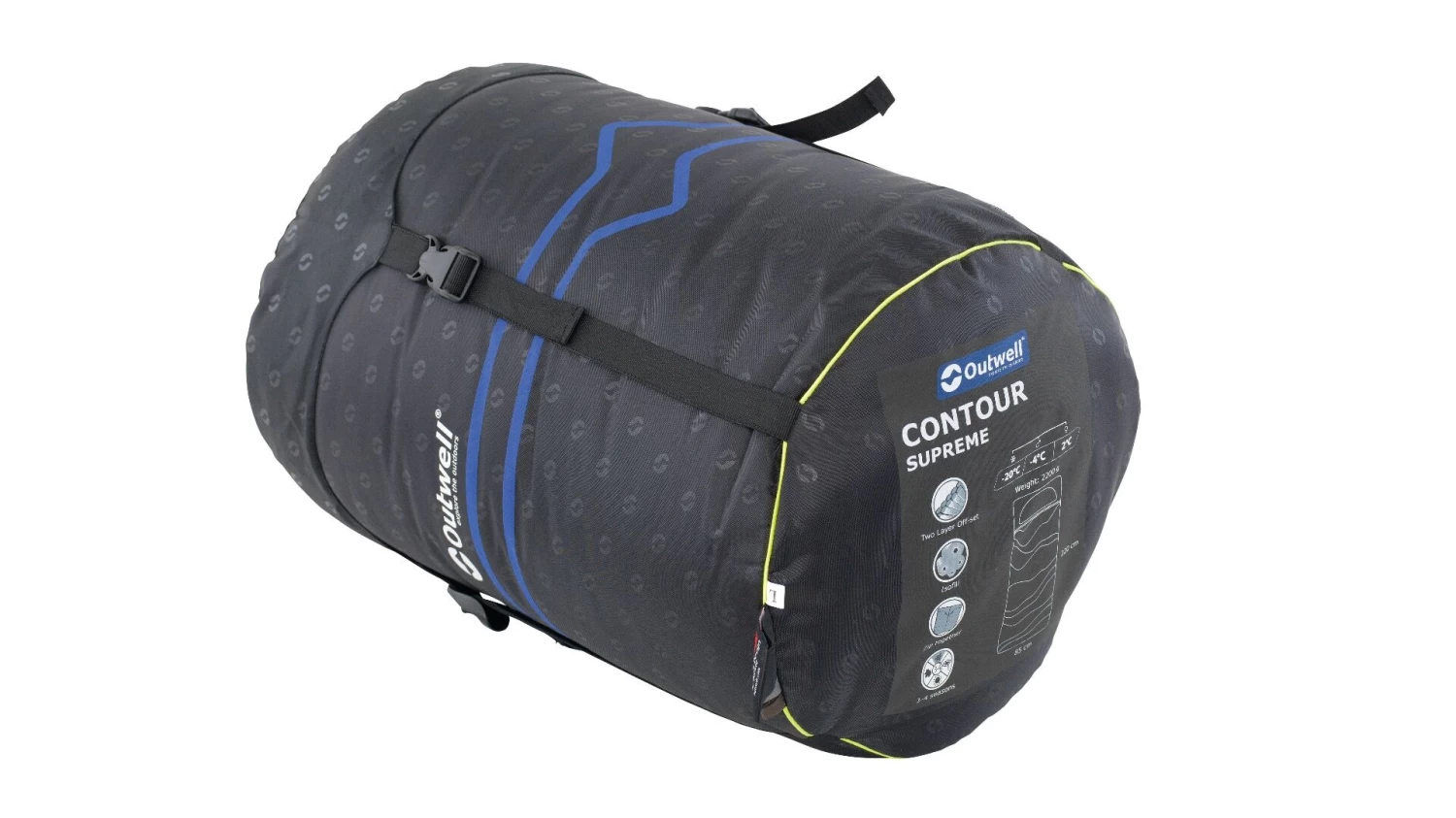 Outwell Contour Supreme Coffee Sleeping Bag - Image 2