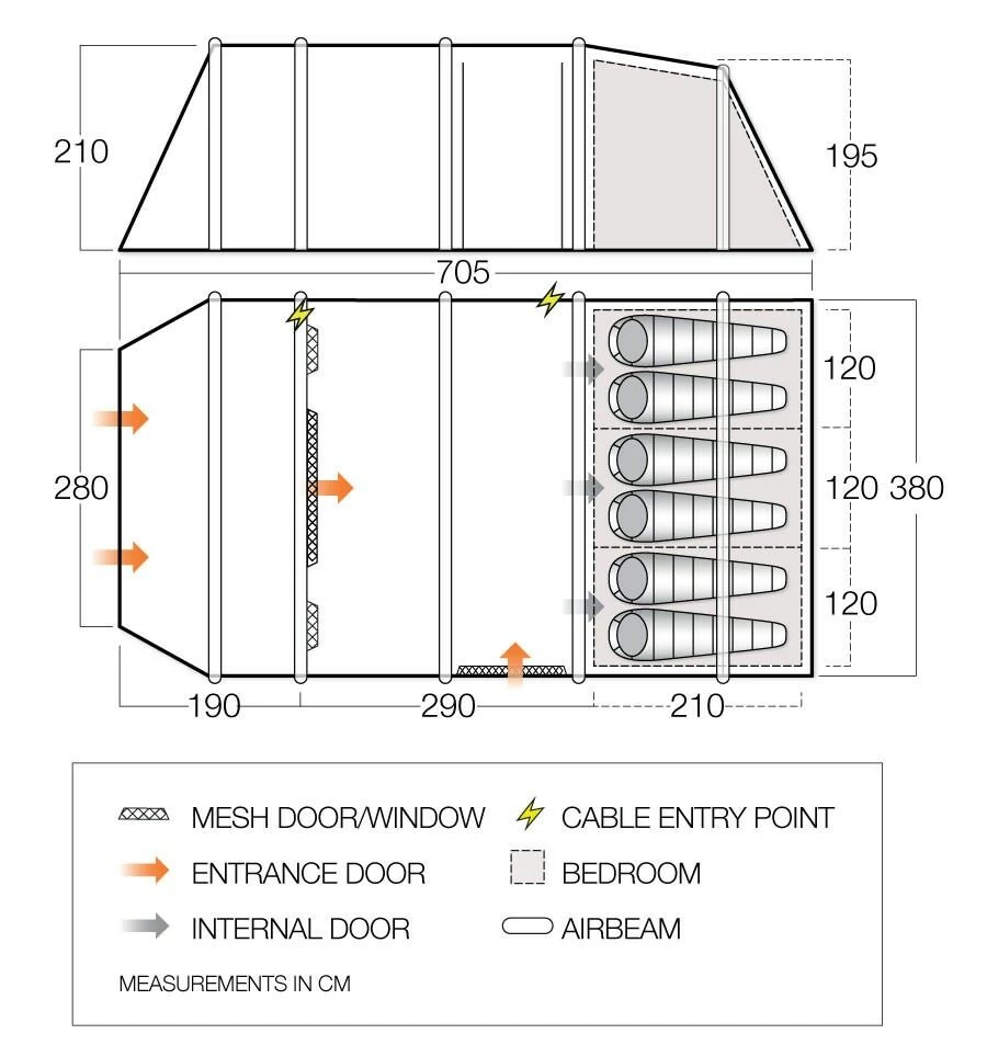 Vango Airbeam Vango Joro Air 600xl Dura Tent (2023) - Image 5