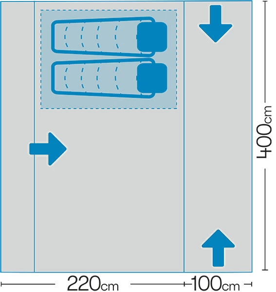 Westfield Neptune 400 Performance Air Drive Away Awning Mid - XXhigh (240 -320cm) - Image 4