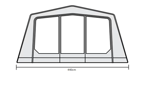 Outdoor Revolution O-Zone XTR Safari Front Porch Extension - Image 4