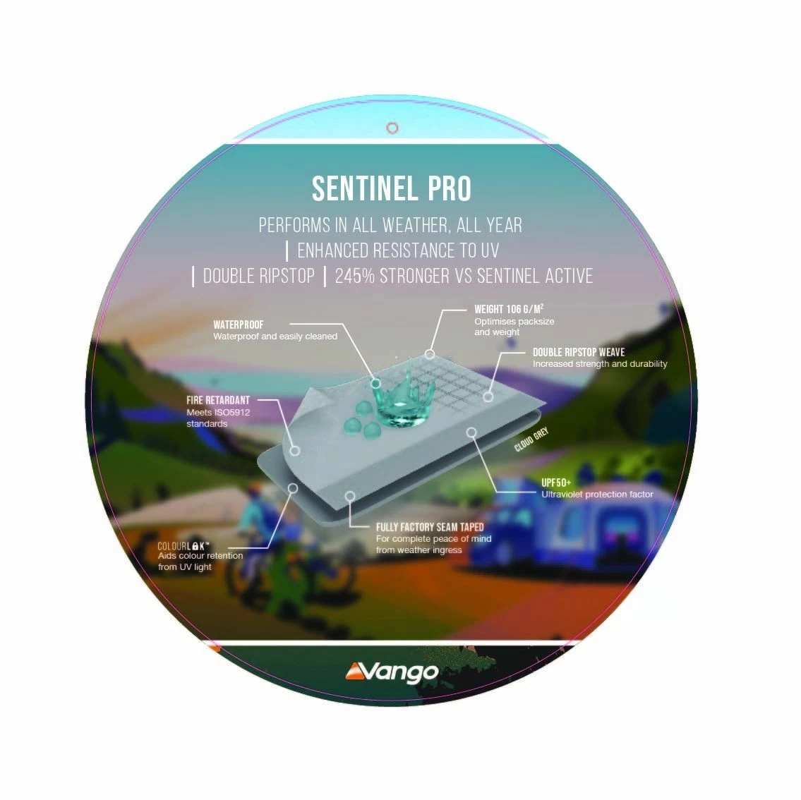 Vango Airbeam Vango Kela V Low AirAway Awning (2022) - Image 4