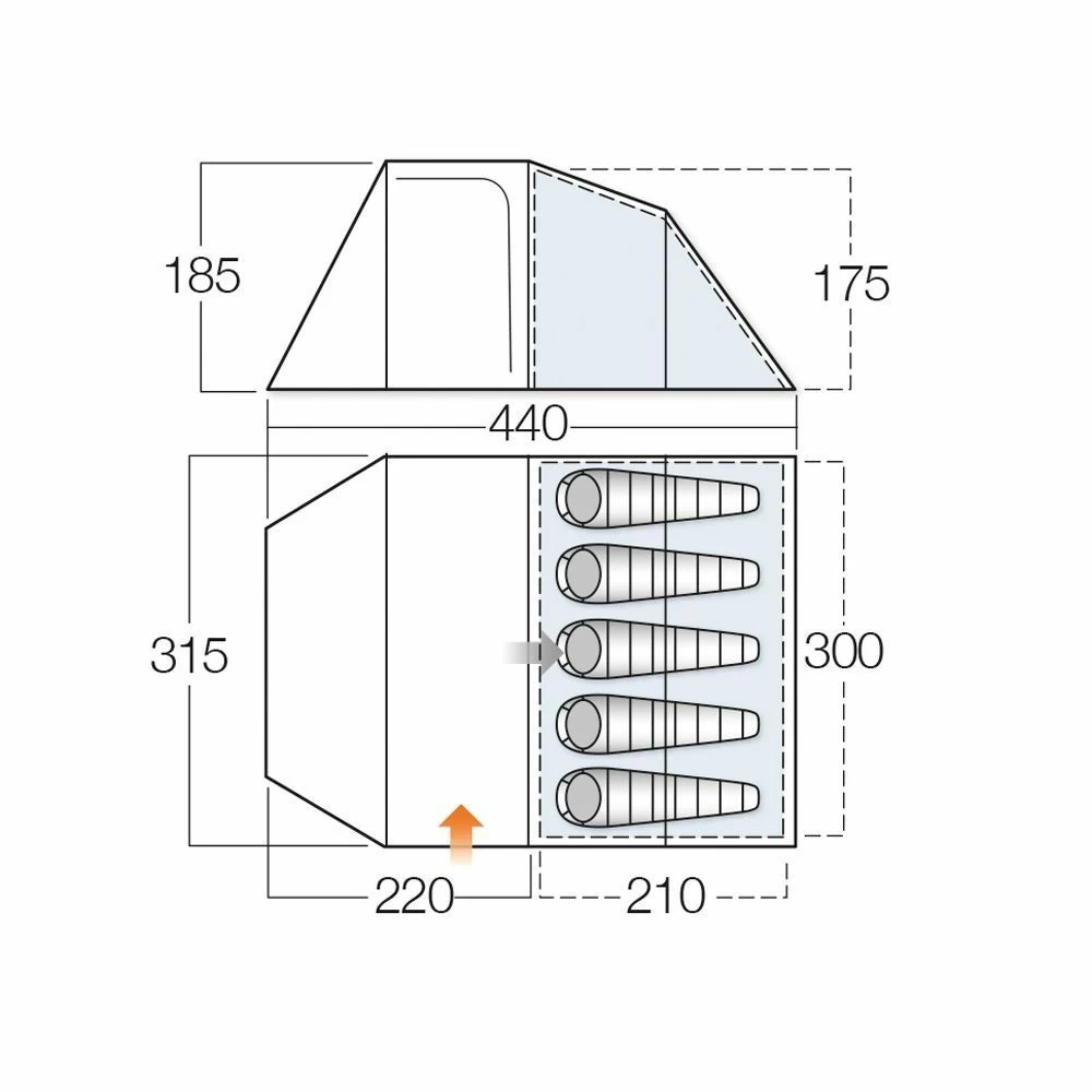 Vango Skye 500 Tent (2022) - Image 2