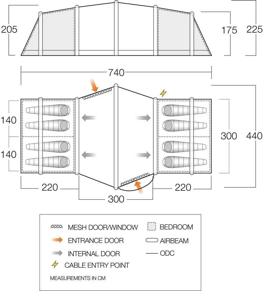 Vango Airbeam Vango Vesta Air 850xl Tent (2023) Bundle - Image 4